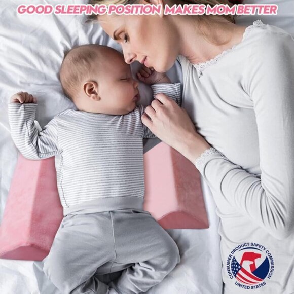 Wedge Pillow for Newborns Adjustable 45-Degree Provides Front and Back S… - Picture 3 of 6